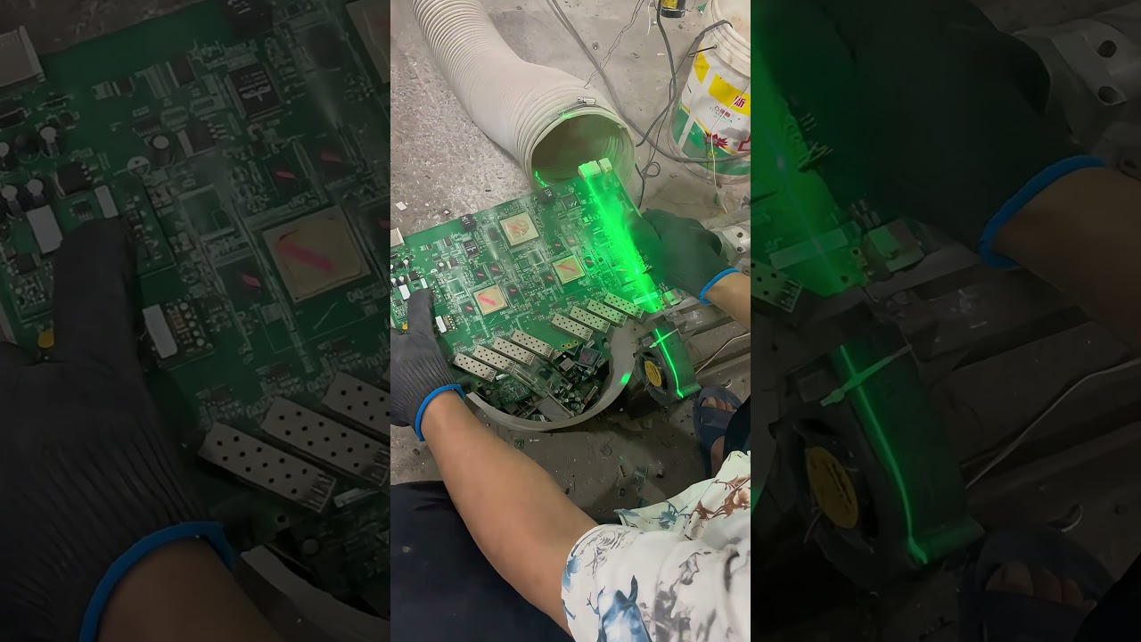 Good Tool Cutting And Recycling Circuit Board Easily- Wisdom Tips Machine Easy Easyway Easywork !