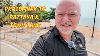 Pratumnak beach and into town, crazy traffic and meet a few subscribers