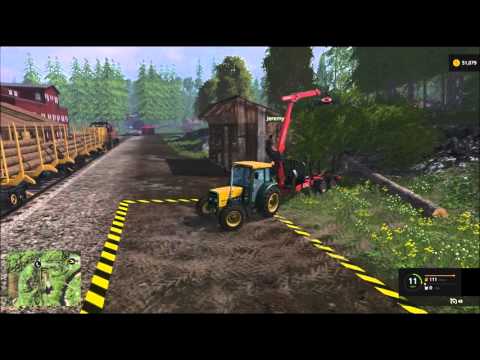 Farming Simulator 15 | Ents and Gandalf| Multiplayer logging part 4