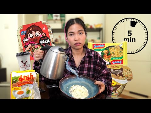 I eat ONLY INSTANT FOOD for 3 days 💦🍜