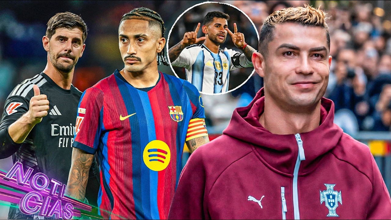 Cristiano ignoró SÚPLICAS y se fue | Courtois elogia a Raphinha | Goleada de Argentina