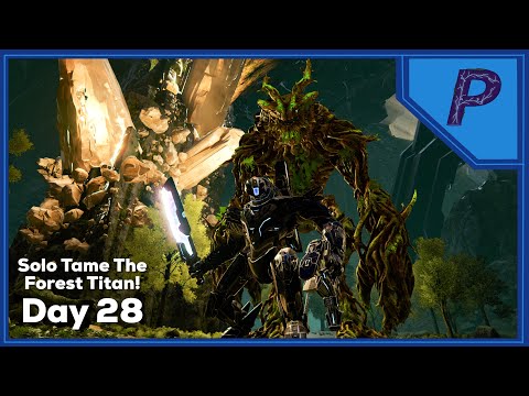 ARK Extinction Letsplay - Day 28 - Solo Forest Titan Taming - How To Tame The Forest Titan Solo!