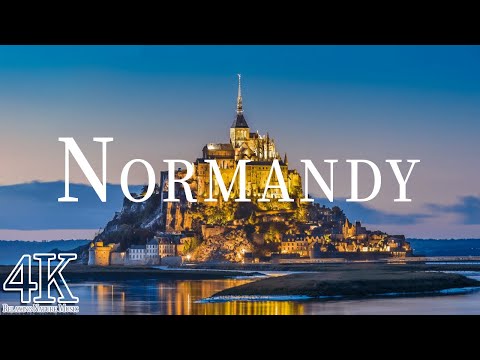 Normandy 4K Nature Scenery & Beautiful Relaxing, Stress Relief Music • Scenic Relaxation Film