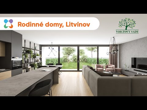 Rodinné domy 141m² nebo 160 m², developerský projekt Voigtovy sady, Litvínov