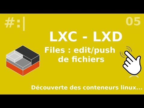 LXC LXD 5 Push et edit de fichiers | tutos fr