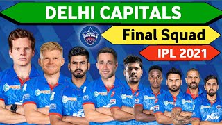 IPL 2021 - Delhi Capitals Final Squad |