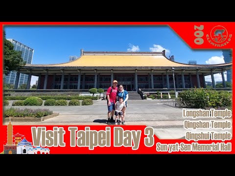 【clemtravlog #200】Visite Tapei 2023 Dia 3 - Templo histórico explorado em Wanhua e Sun Yat Sen Hall