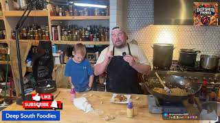 Black Pepper Chicken and Fried Rice