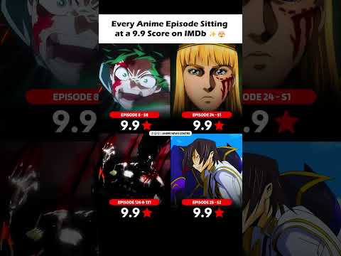 Only FIVE Anime Episodes Have a 9.9 Score ✨🤯| MHA | HxH | Code Geass | Vinland Saga | #mha #shorts