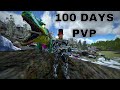 I Survived 100 Days PvP Ark Mobile | Upgraiding Base + Raiding | Full Seasion 1-3