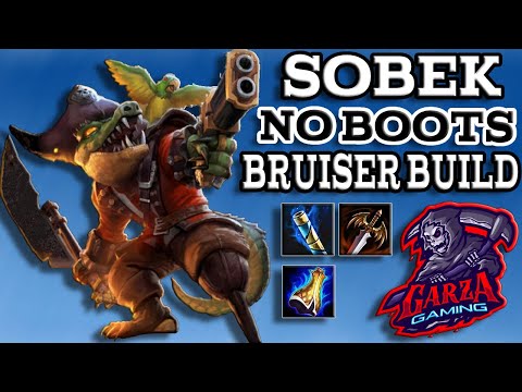 Smite Arena Sobek No Boots High Damage & Defense Build | Newbie Friendly GOD (This God Is A Blast!)