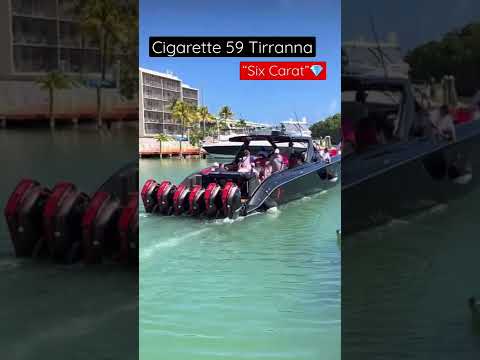 2,700 Horsepower Center Console Speedboat - Cigarette 59 Tirranna “Six Carat” #shorts