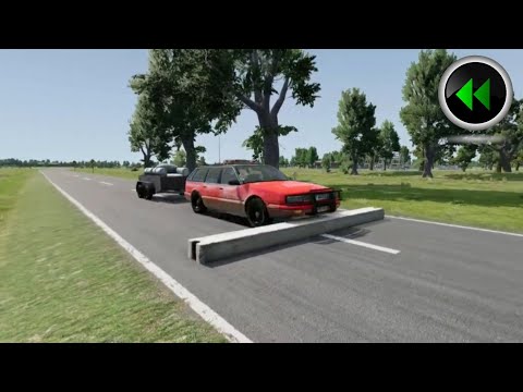 Reverse Cars vs Ledge #3 - BeamNG.Drive - Cars vs Ledge