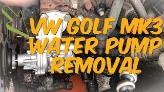 Vw Golf MK3 Water Pump Replacement