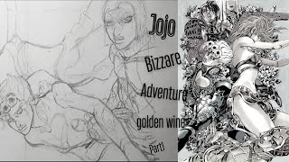 Draw with me: Jojo bizzare adventure golden wind Part1