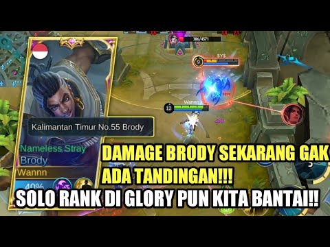 DAMAGE BRODY SETELAH DI BUFF MEMANG GAK ADA TANDINGANNYA!! - Mobile Legends