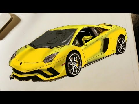 Colouring Lamborghini Aventador in Photoshop