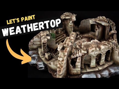 Painting an EPIC Weathertop scenery kit for Middle Earth