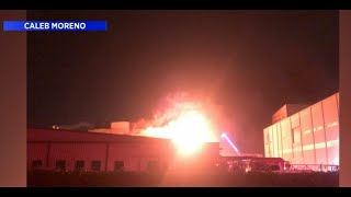 Massive fire breaks out at plastics plant in Wharton County, officials say