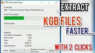 How to Extract KGB Files FASTER - With 2 clicks