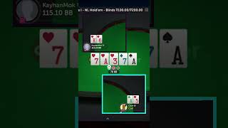 Clickr's situation is HOPELESS on that flop against THAT hand...  #highstakespoker #pokerplayers