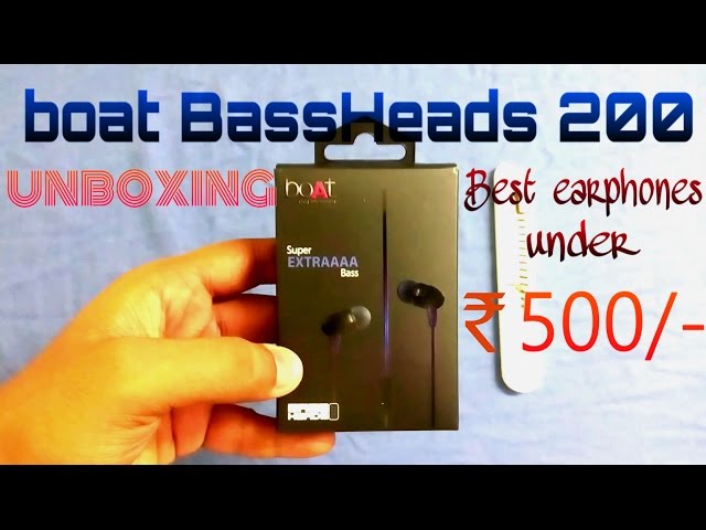 boAt BassHeads 200 unboxing and review | best earphones under rs500/-
