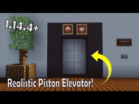 Shaw Productions - How to Make a Compact, Realistic Piston Elevator! | Minecraft Redstone Tutorial | 1.14.4+