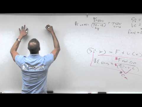 コスト・ボリューム・プロフィット~レッスン1 (Cost Volume Profit - Lesson 1)