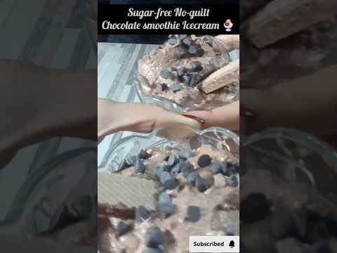 Sugar Free No Guilt Chocolate Smoothie Icecream 🍫🍨