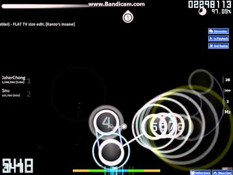 Osu! - livetune adding Yuuki Ozaki(from Galileo Galilei) - FLAT TV size edit [Kanto's Insane][FC]