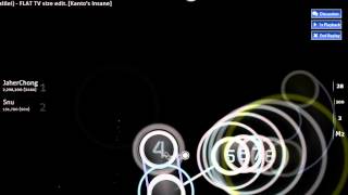 Osu! - livetune adding Yuuki Ozaki(from Galileo Galilei) - FLAT TV size edit [Kanto's Insane][FC]
