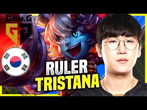 RULER TRIES TRISTANA ADC! - GEN Ruler Plays Tristana ADC vs Jhin! ! KR SoloQ Patch 10.22