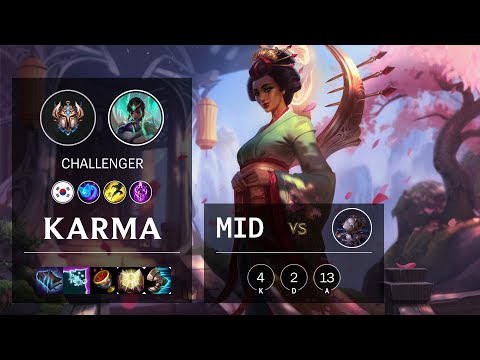 Karma Mid vs Orianna - KR Challenger Patch 10.16