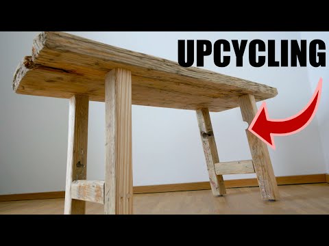Build your own bench from scaffolding planks | Step-by-step instructions