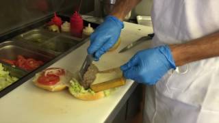 Making a K LaMay's Steamed Cheeseburger