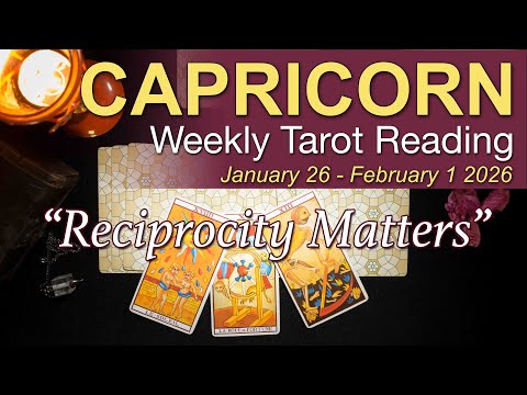 CAPRICORN Weekly Tarot ‘A SURPRISING TURN OF EVENTS!’ | Intuitive Spiritual Guidance Jan 26 – Feb 1