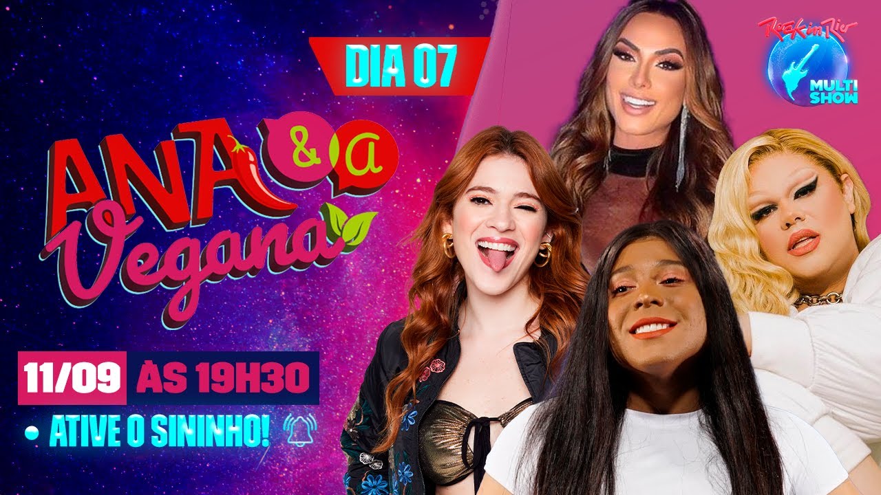 🔴 AO VIVO NO ROCK IN RIO: PODCAST ANA CLARA e BLOGUEIRINHA | Ana & a Vegana #7