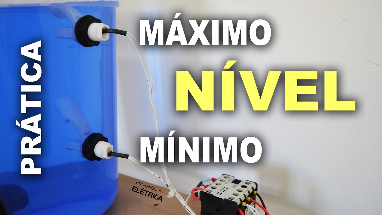Sensor de nível de água com máximo e mínimo! Prática!