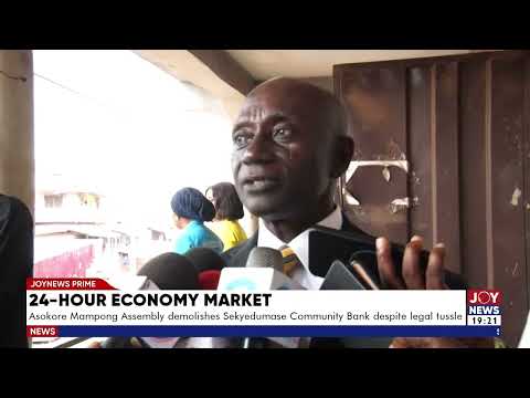Asokore Mampong Assembly demolishes Sekyedumase Community Bank despite legal tussle.