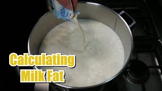 Calculating Milk Fat Content for Cheese Making