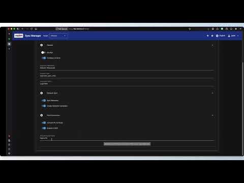 Screenshot from Sync Manager with IPAM video