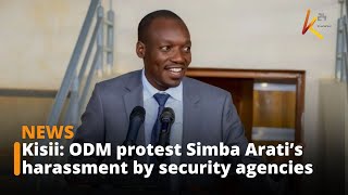 ODM protest the harassment of Governor Simba Arati by the area's national security agencies