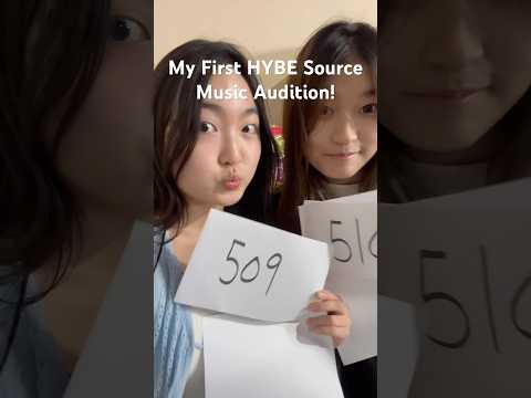 My First HYBE Source Music Audition! #hybe #sourcemusic #kpopaudition