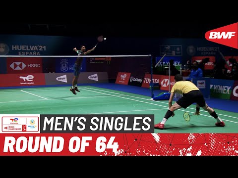 TotalEnergies BWF World Championships 2021 | Maxime Moreels (BEL) vs Ygor Coelho (BRA) | R64