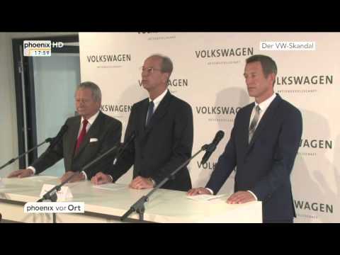 VW-Abgasskandal: PK mit Hans Dieter Pötsch am 07.10.2015