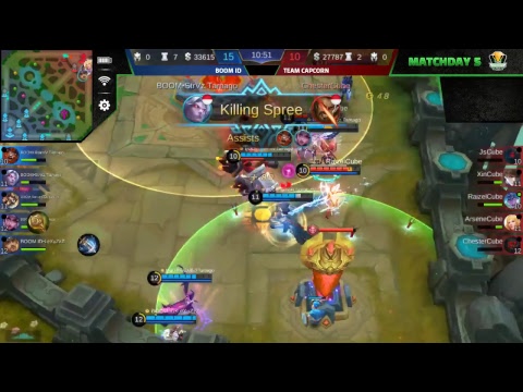 LeXuZzZ GODLIKE! CAPCORN VS BOOM.ID: IESPL #MobileLegends Game 2