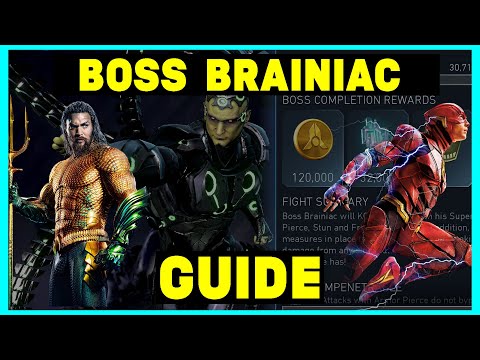 How To Beat Boss Brainiac With 2 Easy To Get Teams! Injustice 2 Mobile ROK Solo Raids