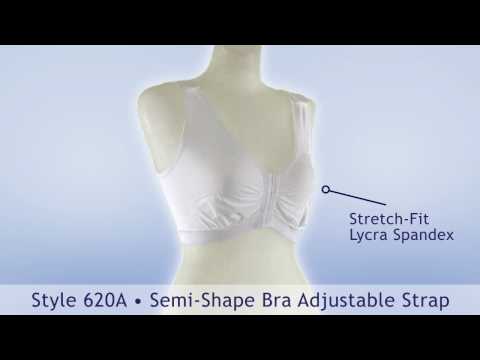 Style 620A - Semi-Shape Bra w/ Adjustable Strap by Contour video Compression Bras