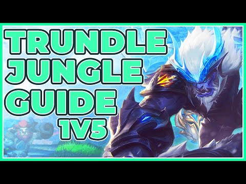 Trundle Jungle S12: Challenger Thought Process Explanation (How To Carry 1v5 with 3 Losing Lanes)