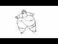 Female Weight Gain Animation